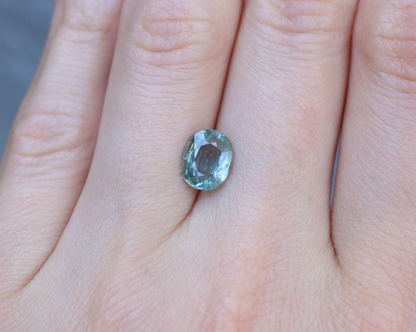 Piedra Zafiro Verde Menta 1.93cts S-1292