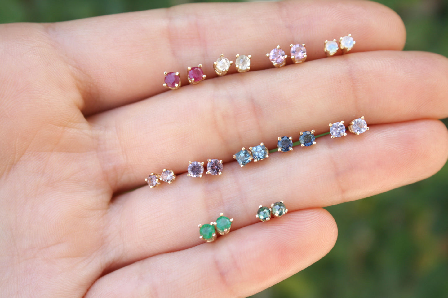 Aretes Luxe Rubí fine