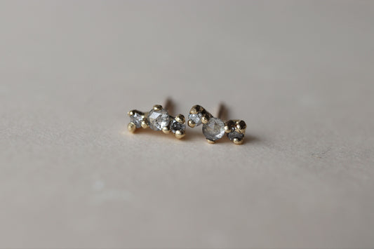 Arya Studs Diamantes Sal Pimienta Fine