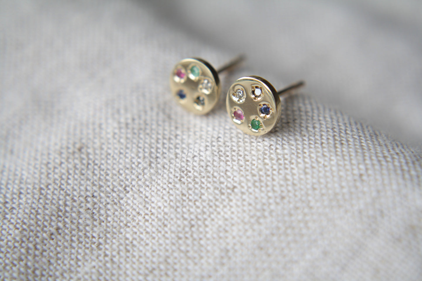 Studs Camila Rainbow fine