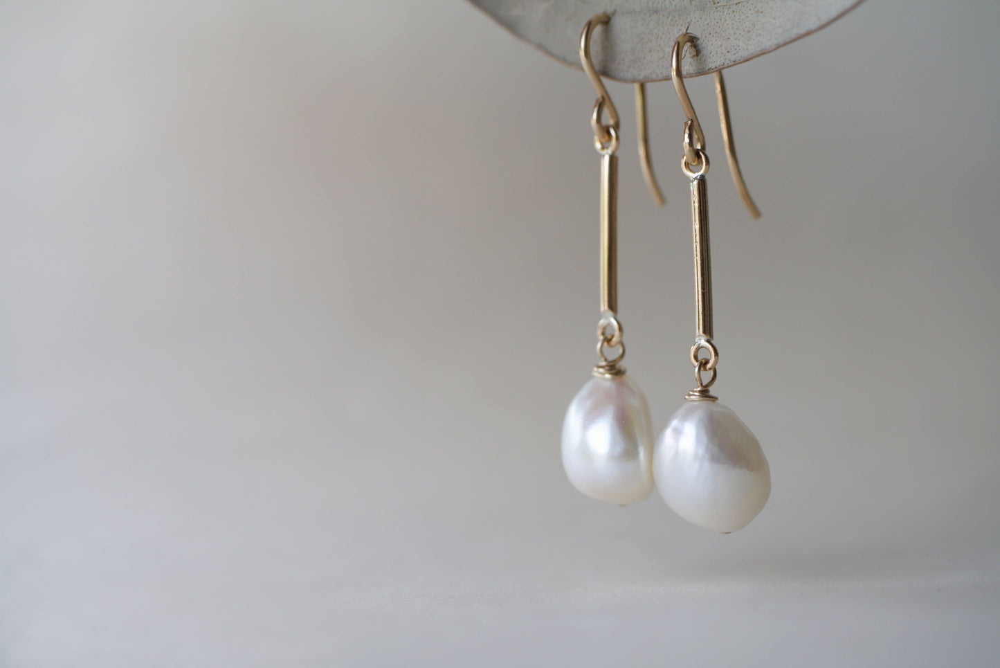 Aretes Lima Perla Barroca