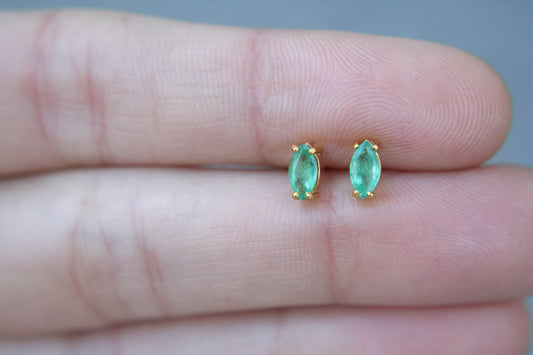 Aretes Luxe Esmeralda Marquise fine