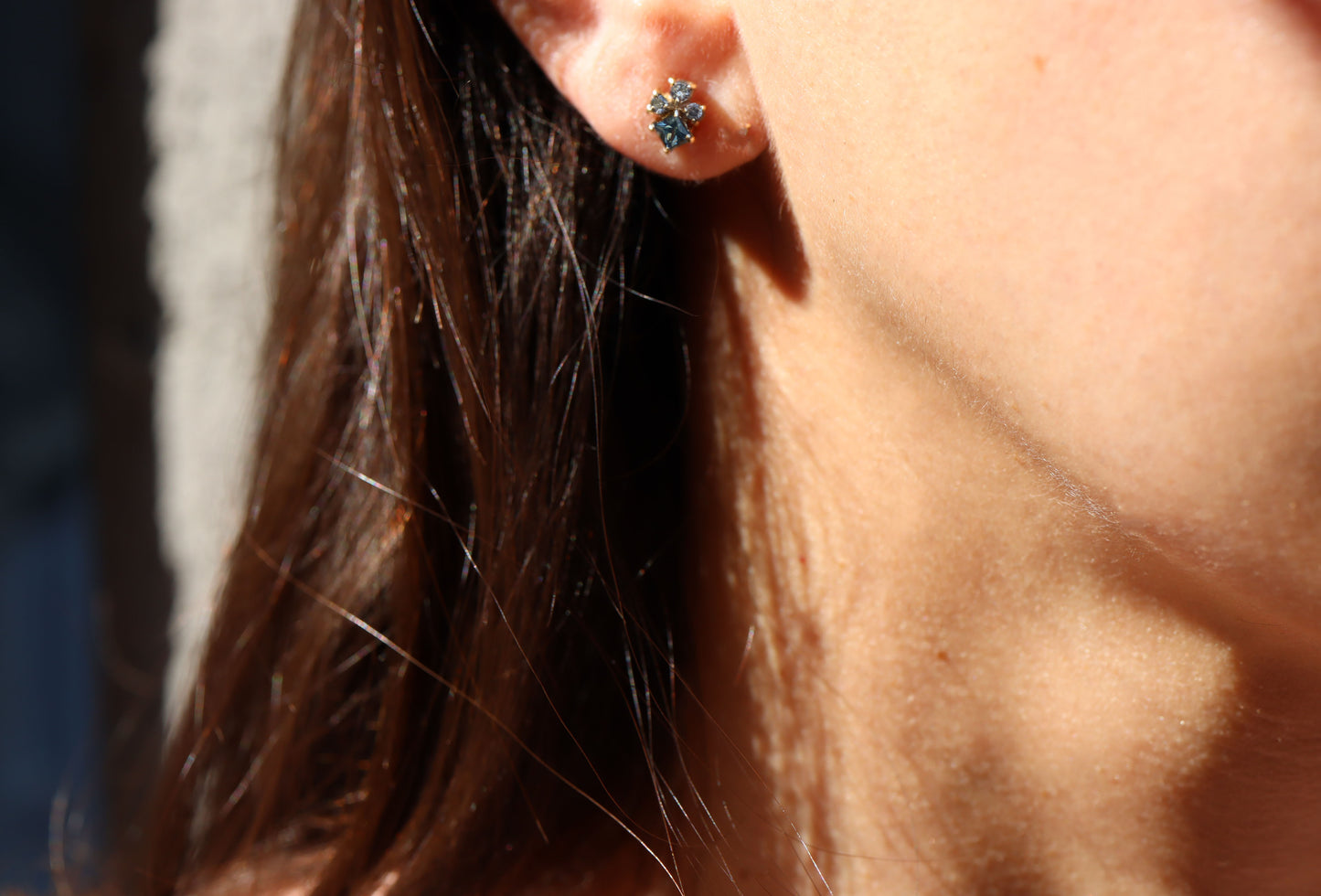 Aretes Myrna Midnight Blue Fine