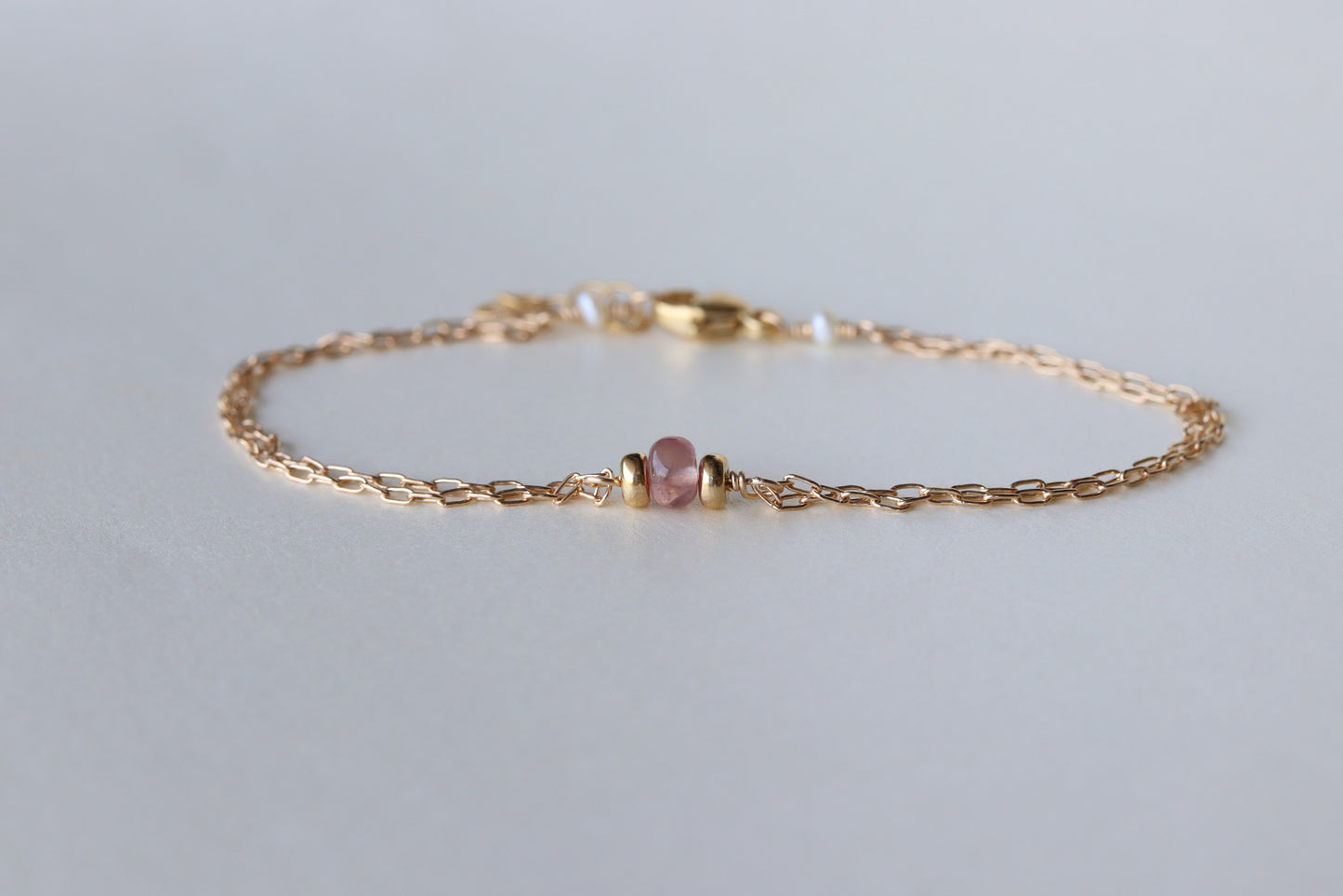 Pulsera Rosy Piedras Preciosas