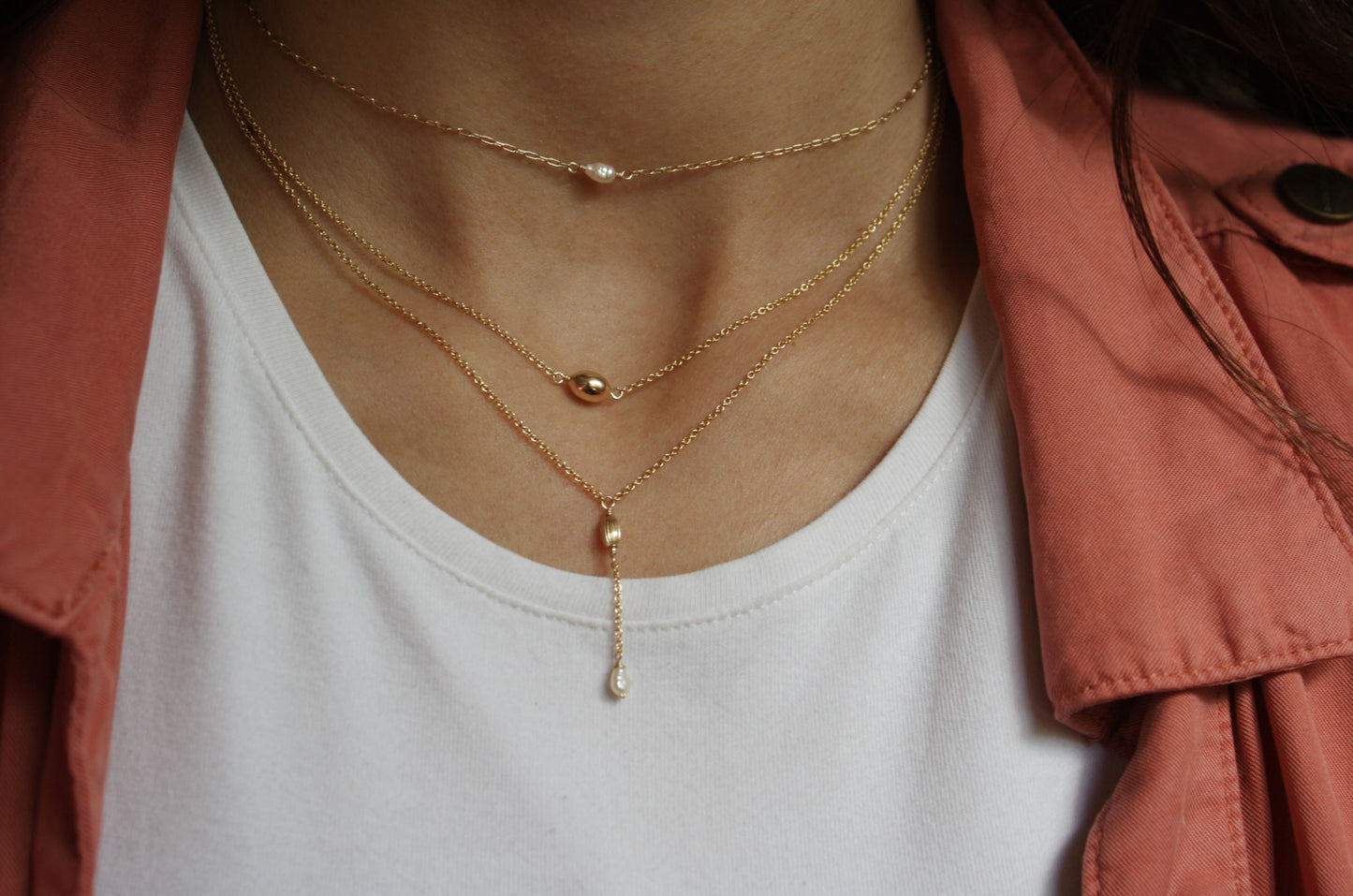 Collar Goldseed Perla "Y"