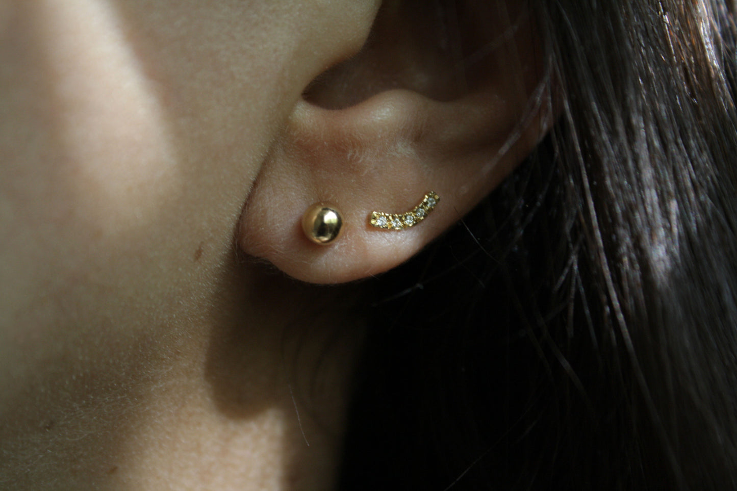 Aretes Gisela Diamante Blanco fine