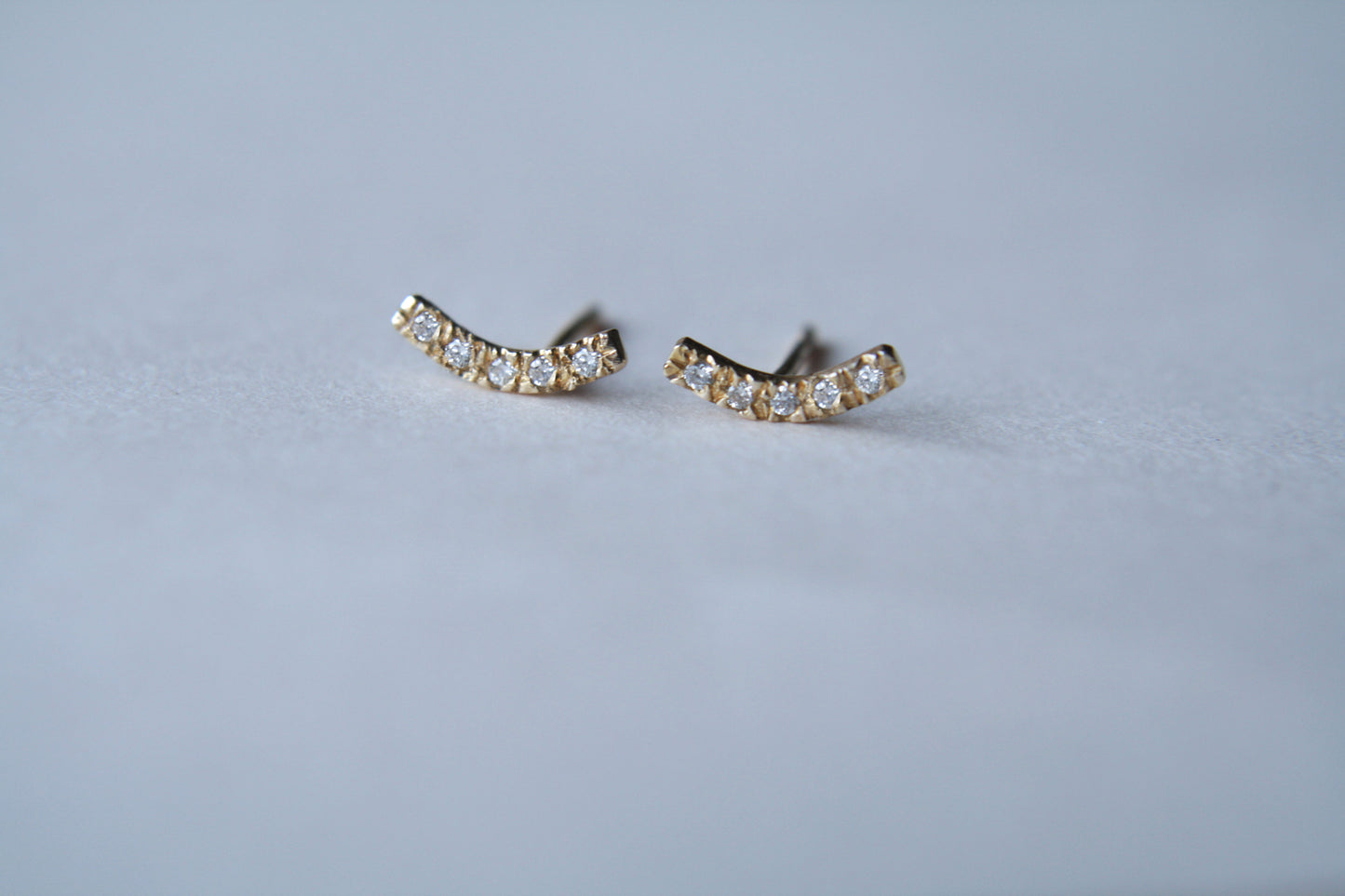 Aretes Gisela Diamante Blanco fine