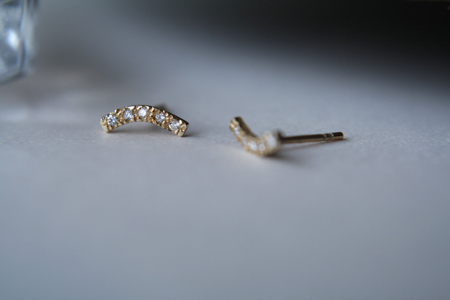 Aretes Gisela Diamante Blanco fine