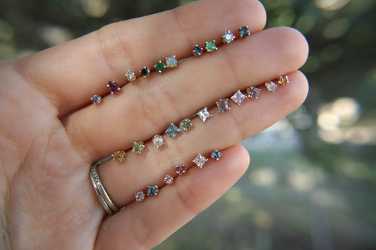 Aretes Luxe Studs Singles fine