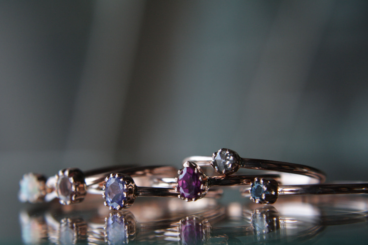 Anillo Luciana Diamante Sal Pimienta