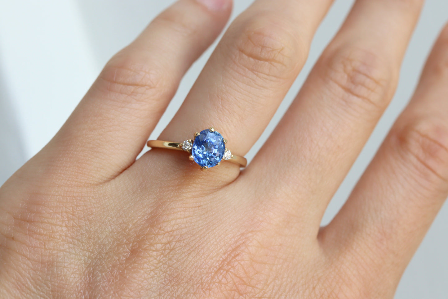 Anillo Cynthia Zafiro Azul 1.55cts Bridal