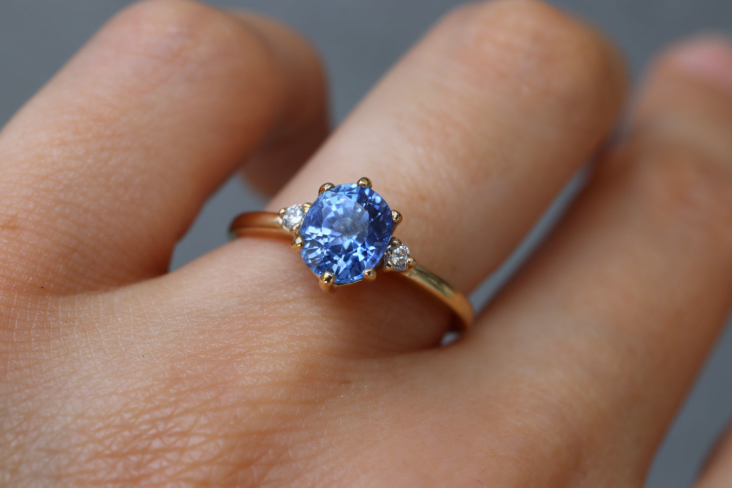 Anillo Cynthia Zafiro Azul 1.55cts Bridal