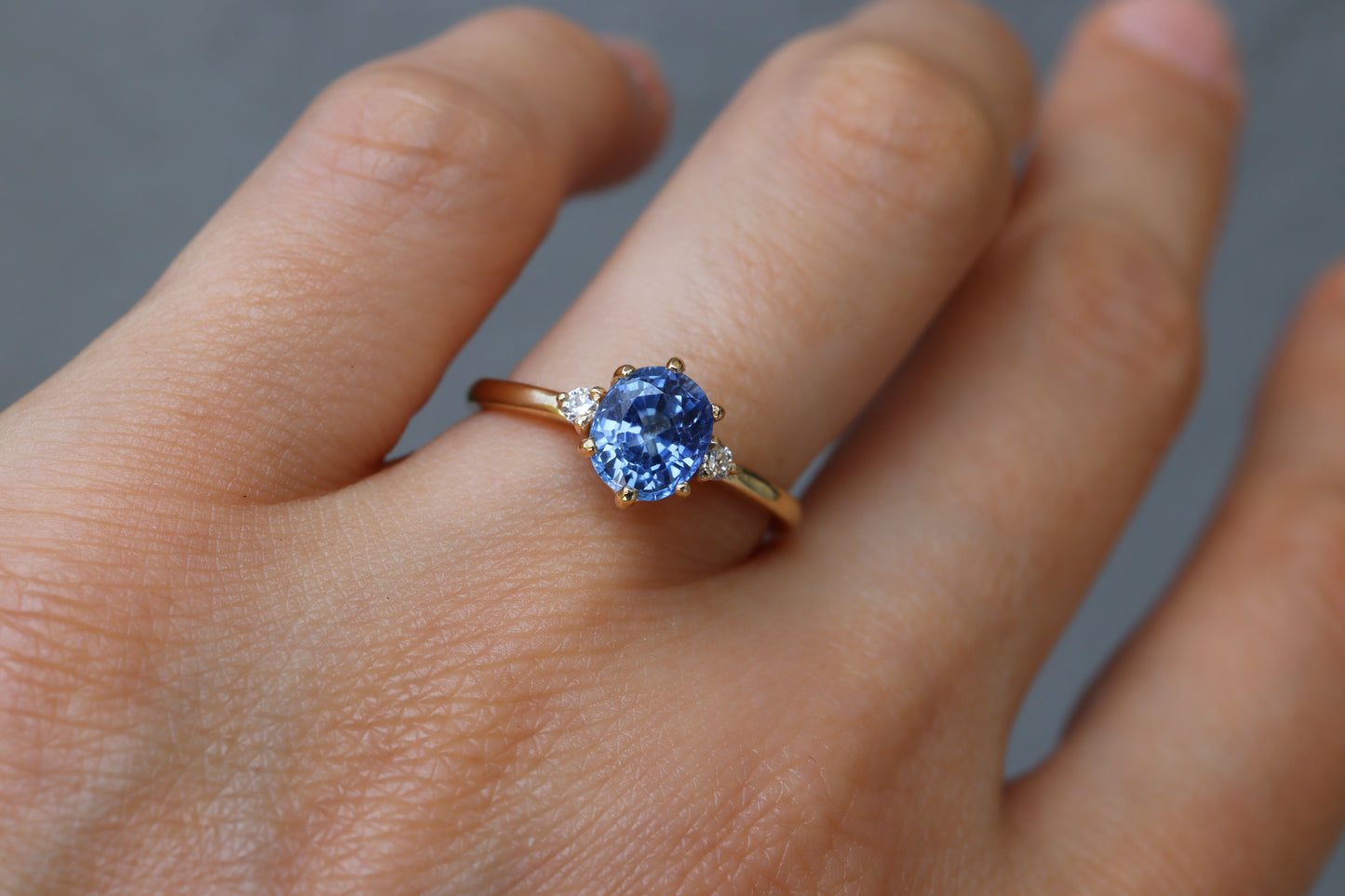 Anillo Cynthia Zafiro Azul 1.55cts Bridal