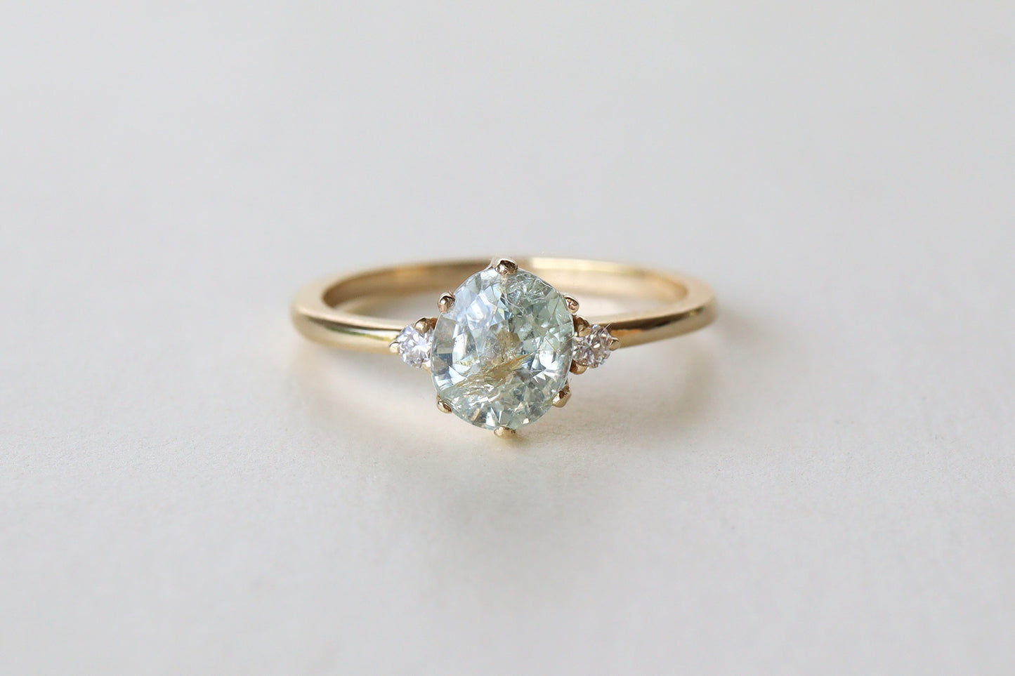 Anillo Cynthia Zafiro Menta 1.42cts Bridal
