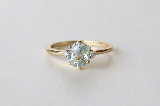 Anillo Cynthia Zafiro Menta 1.42cts Bridal