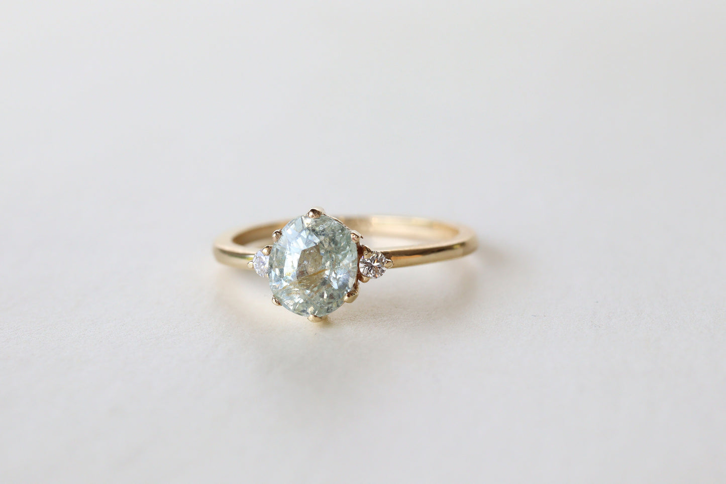 Anillo Cynthia Zafiro Menta 1.42cts Bridal