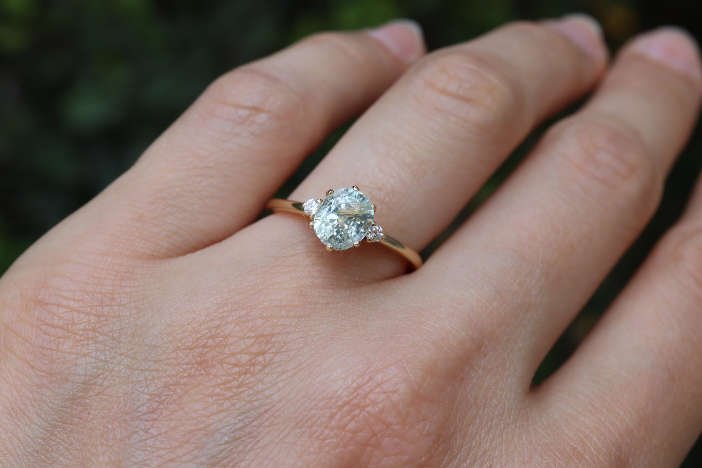 Anillo Cynthia Zafiro Menta 1.42cts Bridal