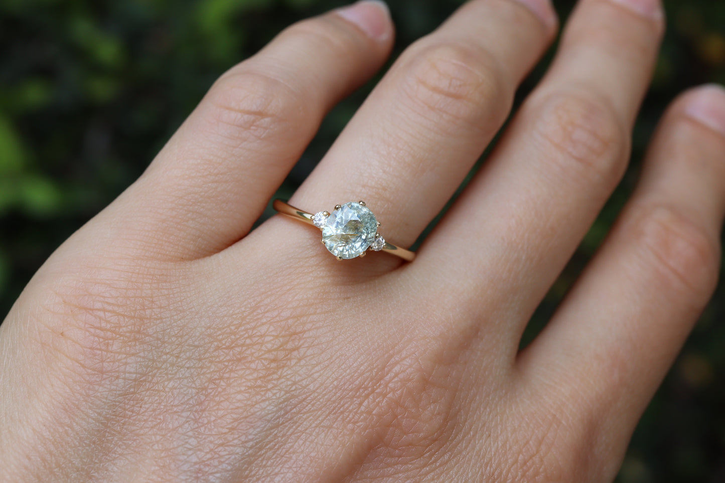 Anillo Cynthia Zafiro Menta 1.42cts Bridal