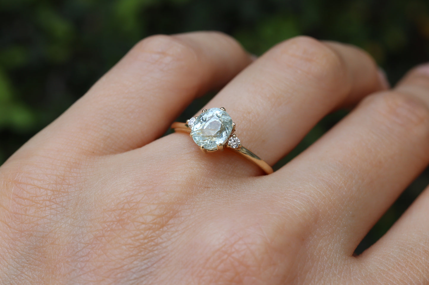 Anillo Cynthia Zafiro Menta 1.42cts Bridal