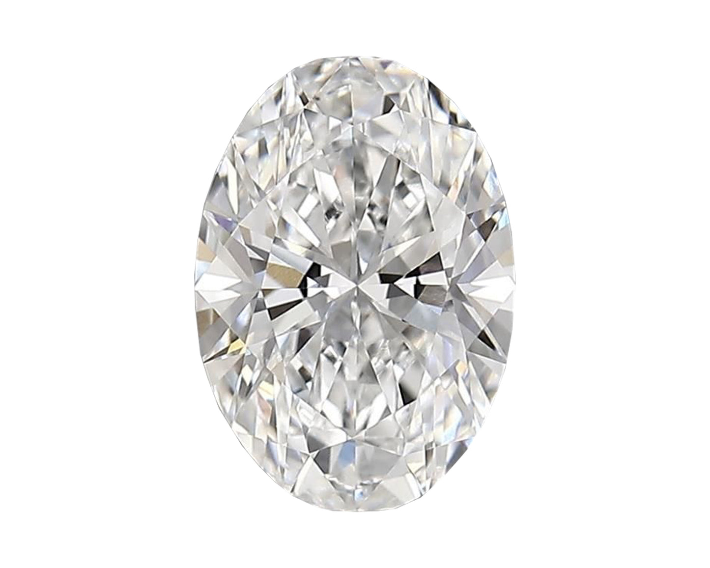 Piedra Diamante Oval 1.61cts Lab D-100