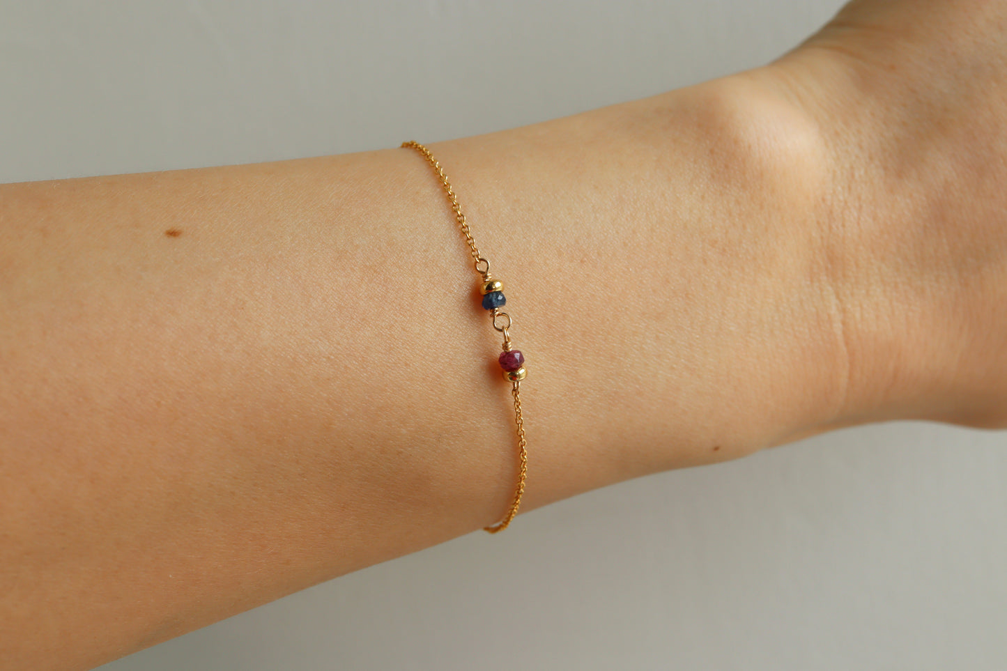 Pulsera Duo Personalizada con Piedras del Mes