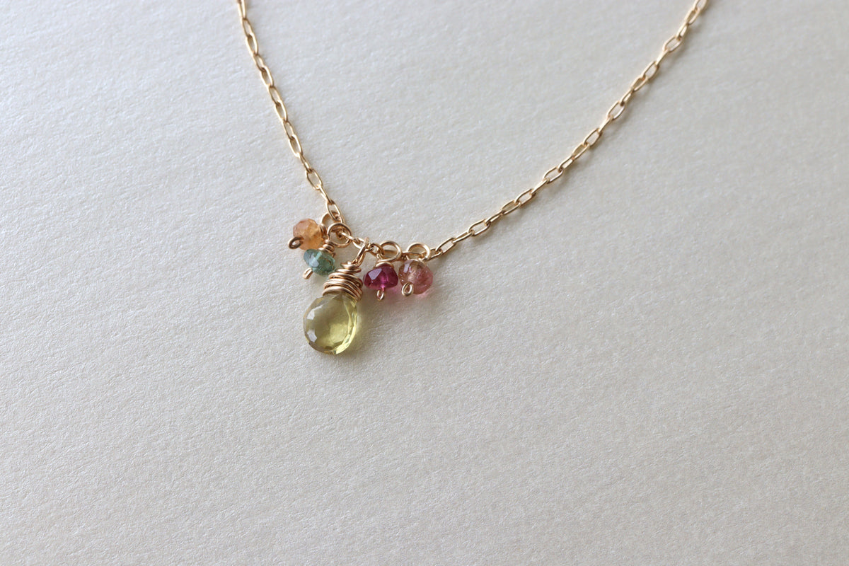 Collar Fernanda Zafiro y Turmalinas
