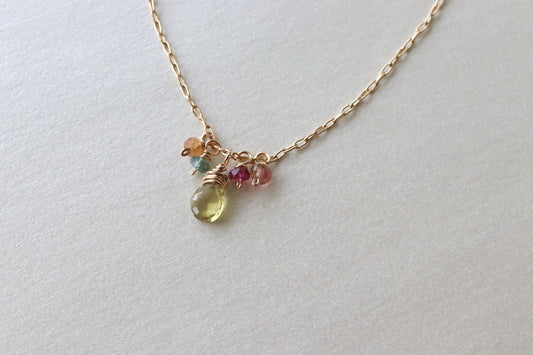 Collar Fernanda Zafiro y Turmalinas