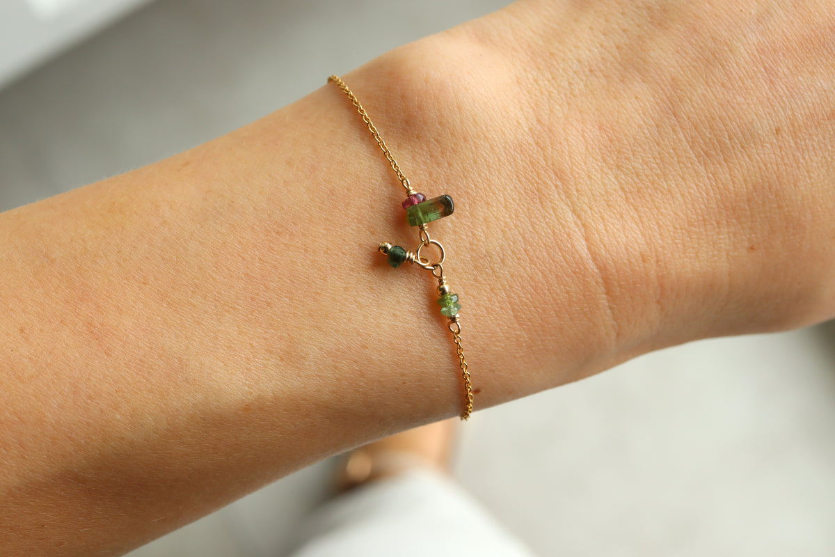 Pulsera Grace Turmalinas Sandia