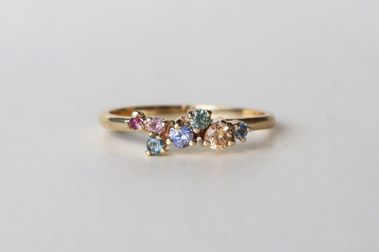 Anillo Isabel Zafiros Rainbow