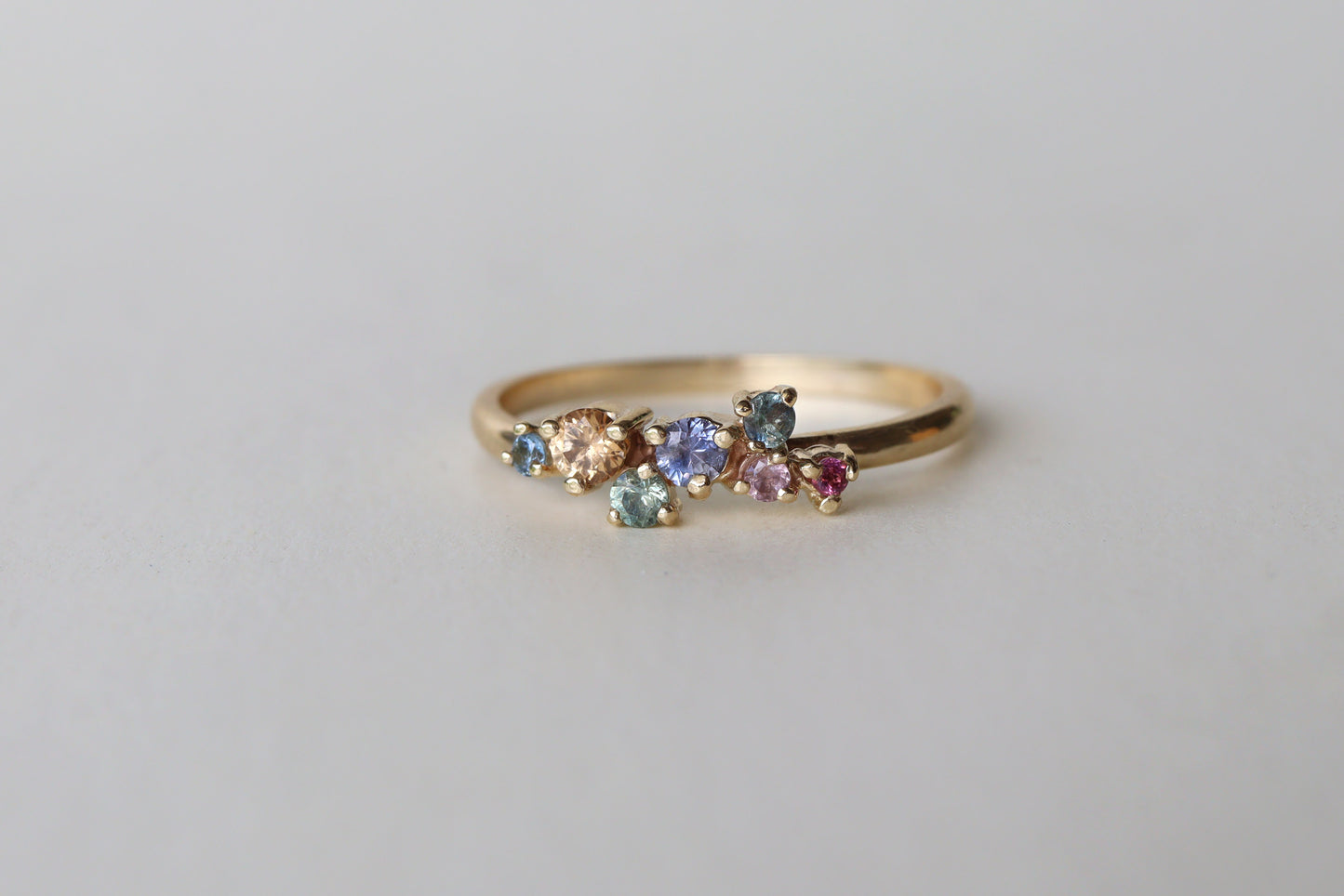Anillo Isabel Zafiros Rainbow