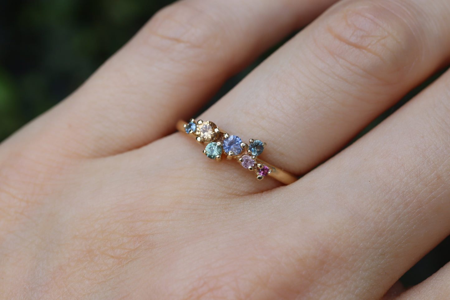 Anillo Isabel Zafiros Rainbow