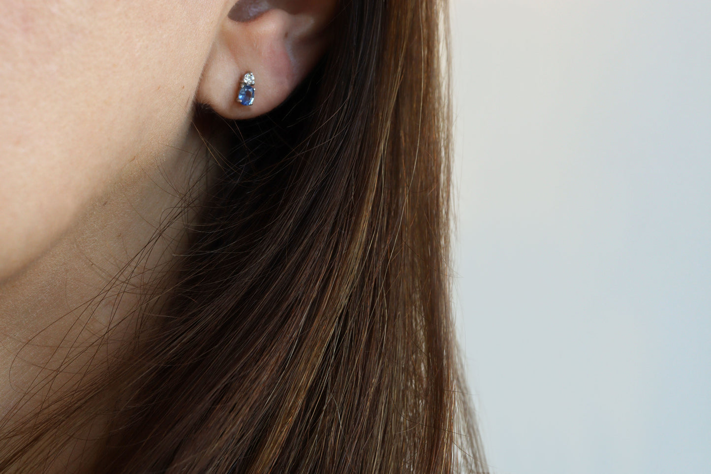 Aretes Luxe Tanzanite y Diamantes Fine