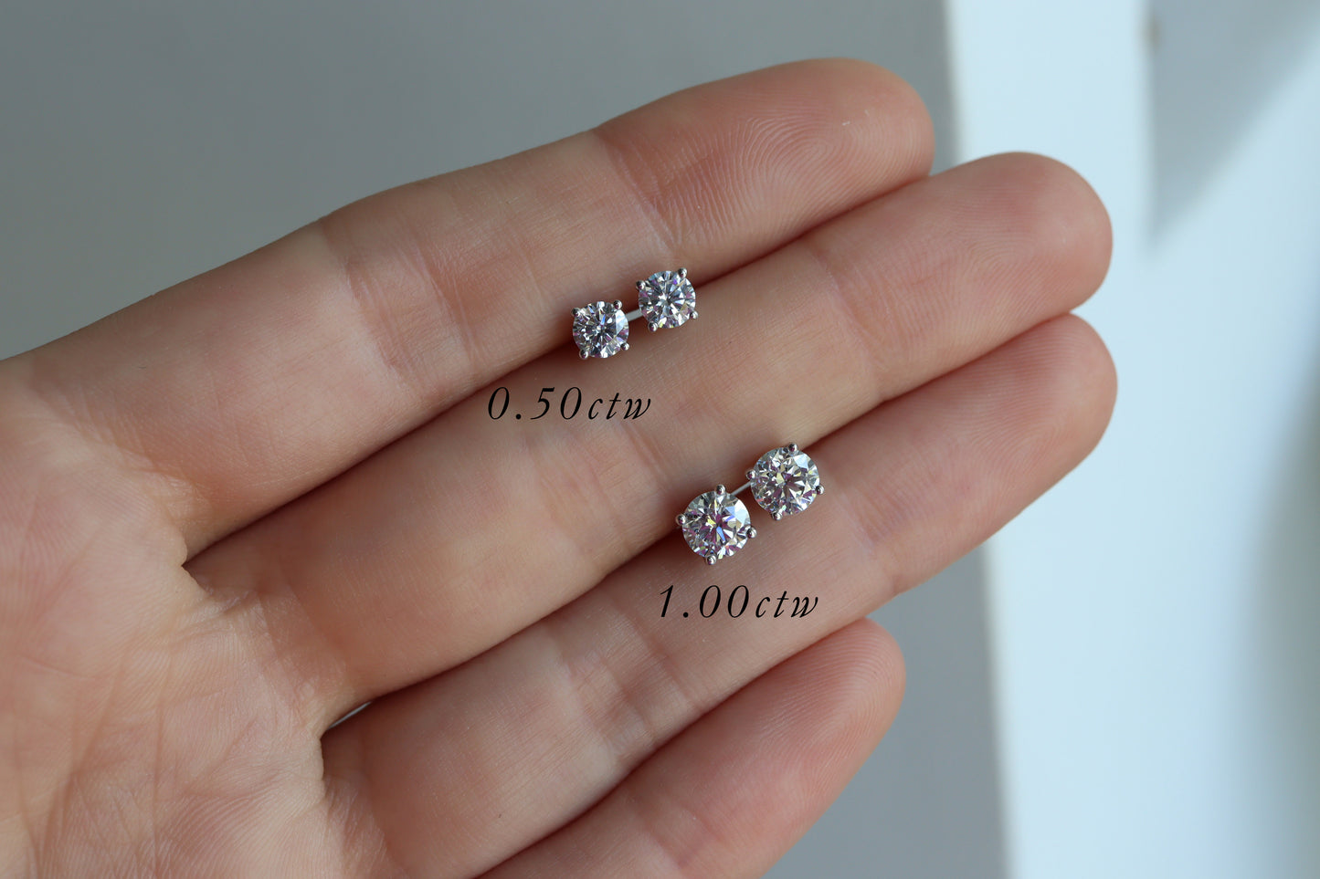 Aretes Luxe Diamante Redondo Fine