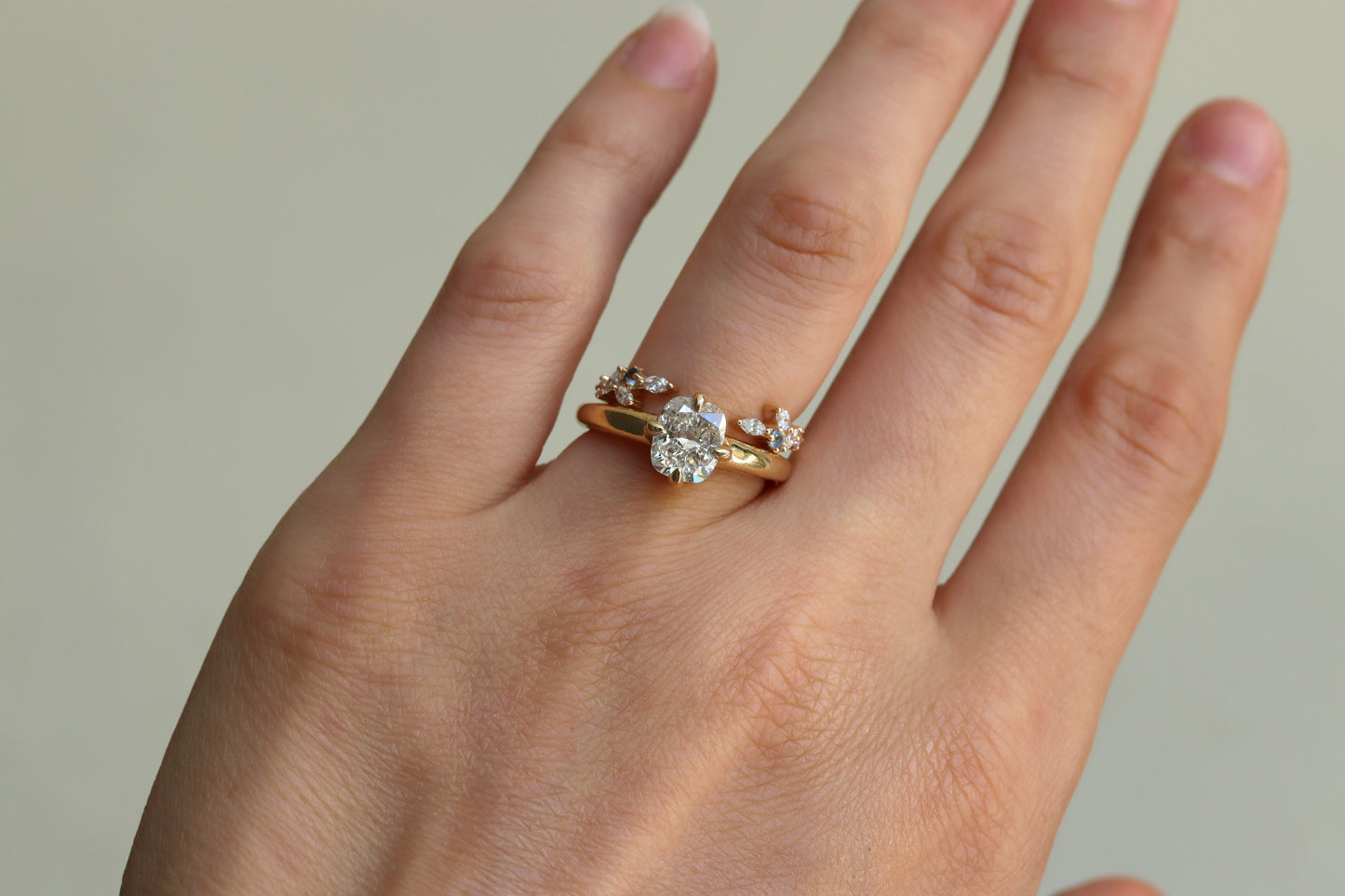 Anillo Octavia Diamante Cushion 1.36cts Bridal