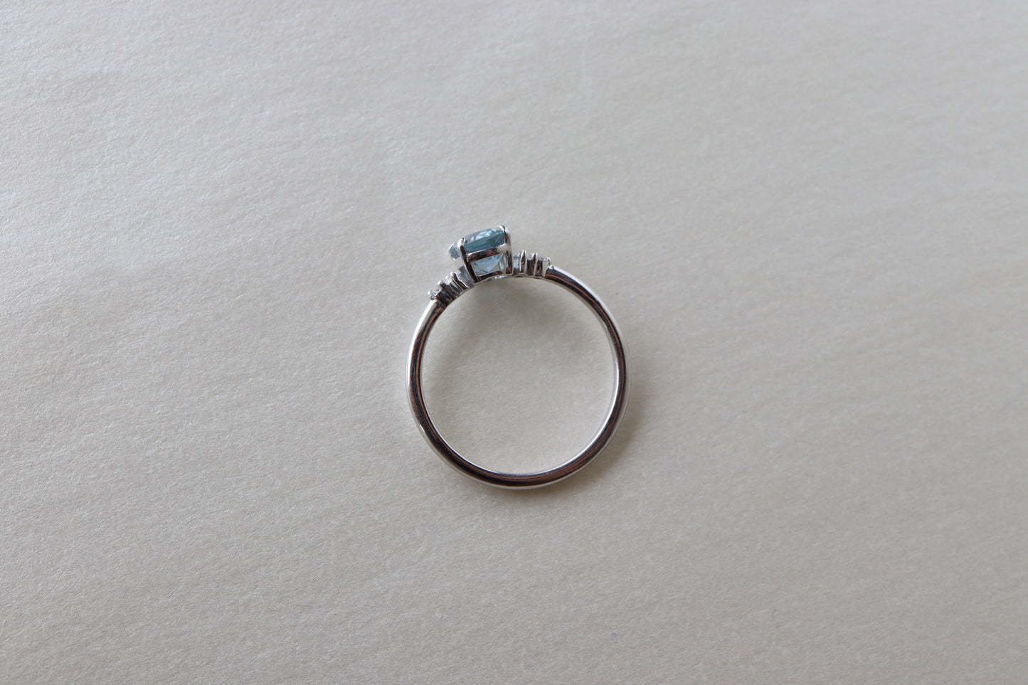 Anillo Matilde Zafiro Baby Blue 1.07cts Bridal