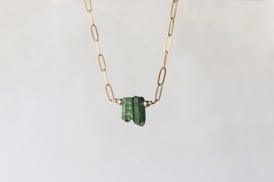 Collar Maya Turmalina Verde
