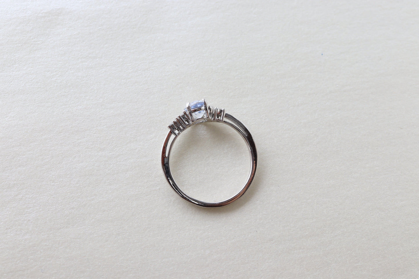 Anillo Nebula Zafiro Platino 1.30cts Bridal