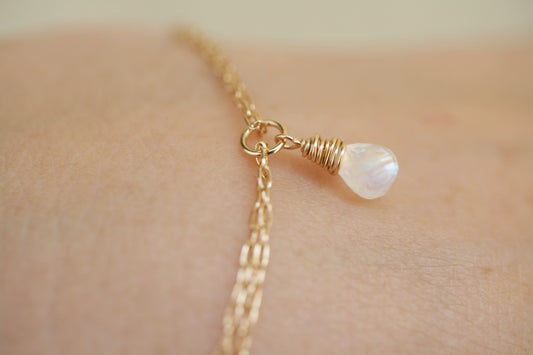 Pulsera Moonstone Drop