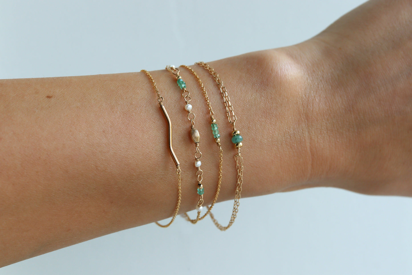 Pulsera Boho Esmeralda