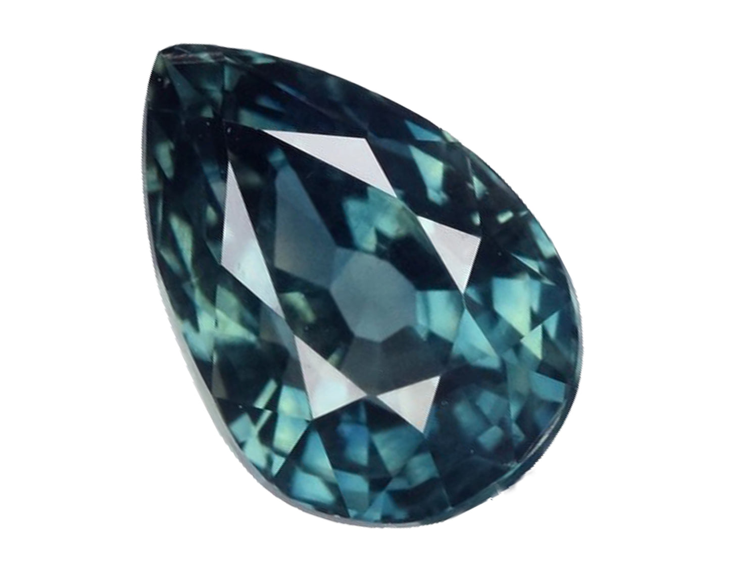 Piedra Zafiro Verde Azul 1.04cts S-2066
