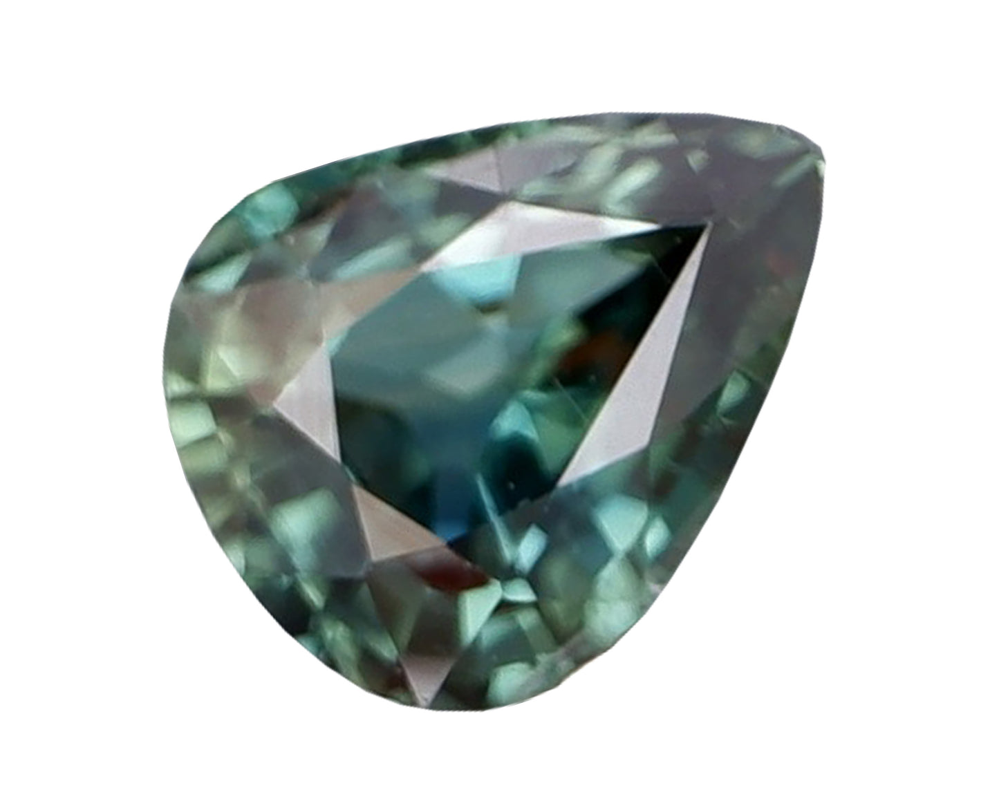 Piedra Zafiro Verde Azul 0.85cts S-2085