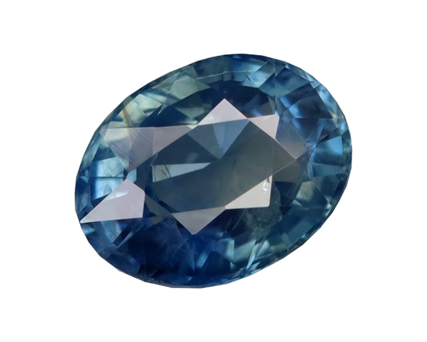 Piedra Zafiro Verde Azul 1.12cts S-2090