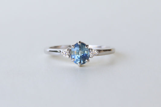 Anillo Suri Zafiro Azul 1.05cts Bridal