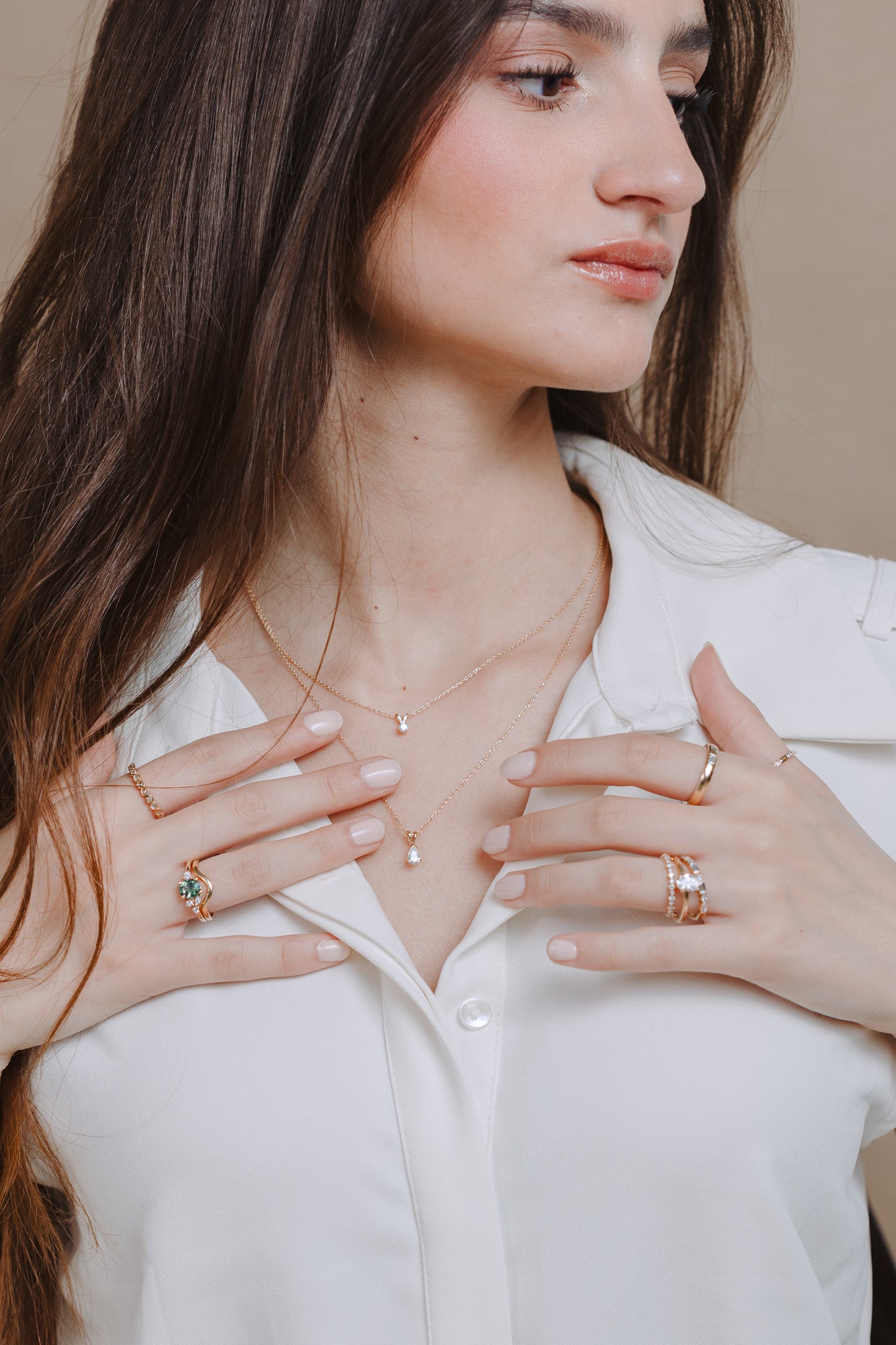 Anillo Mar Zafiro Verde 1.37cts Bridal