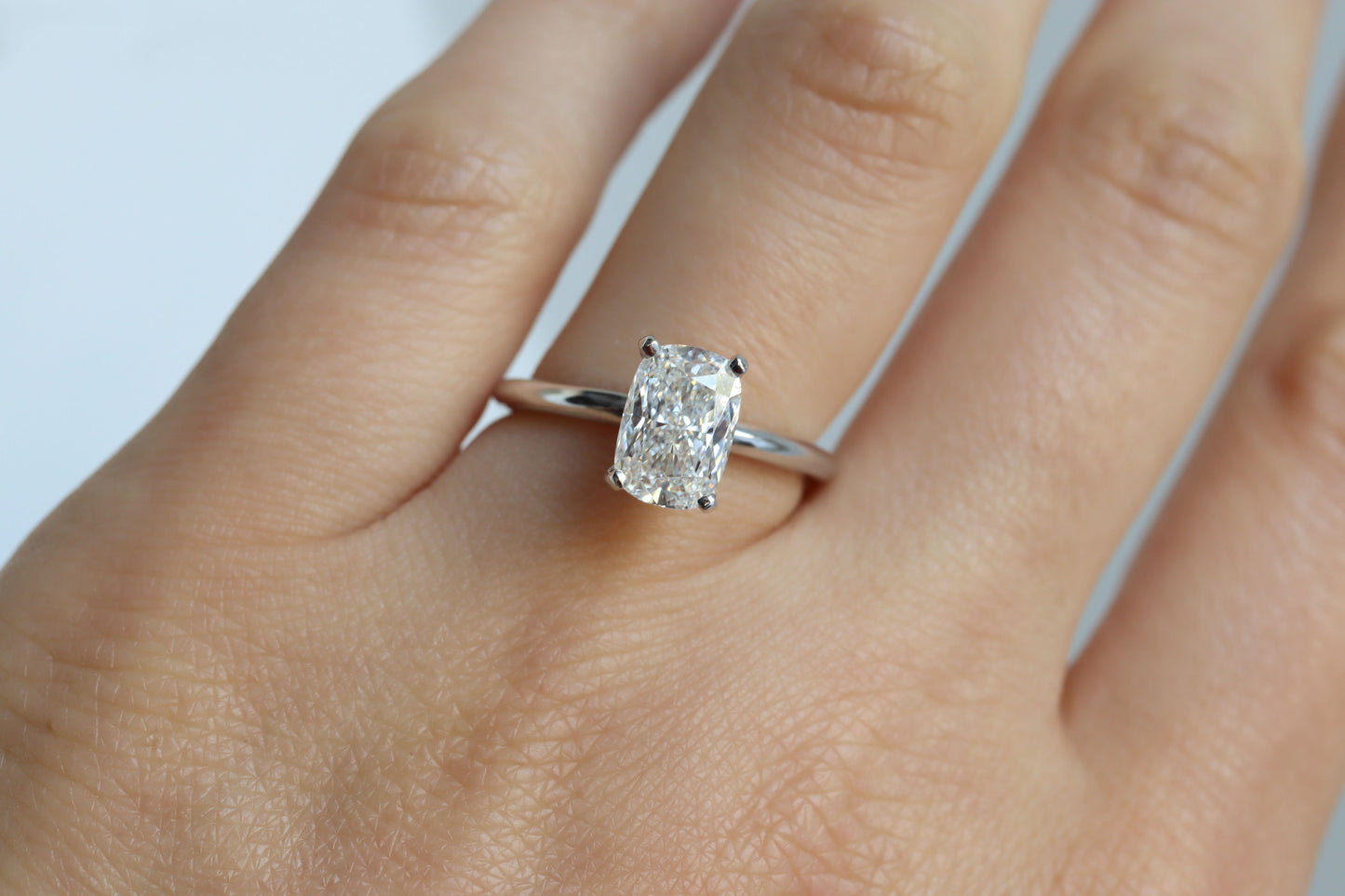 Anillo Vale Diamante Long Cushion 1.53cts Bridal