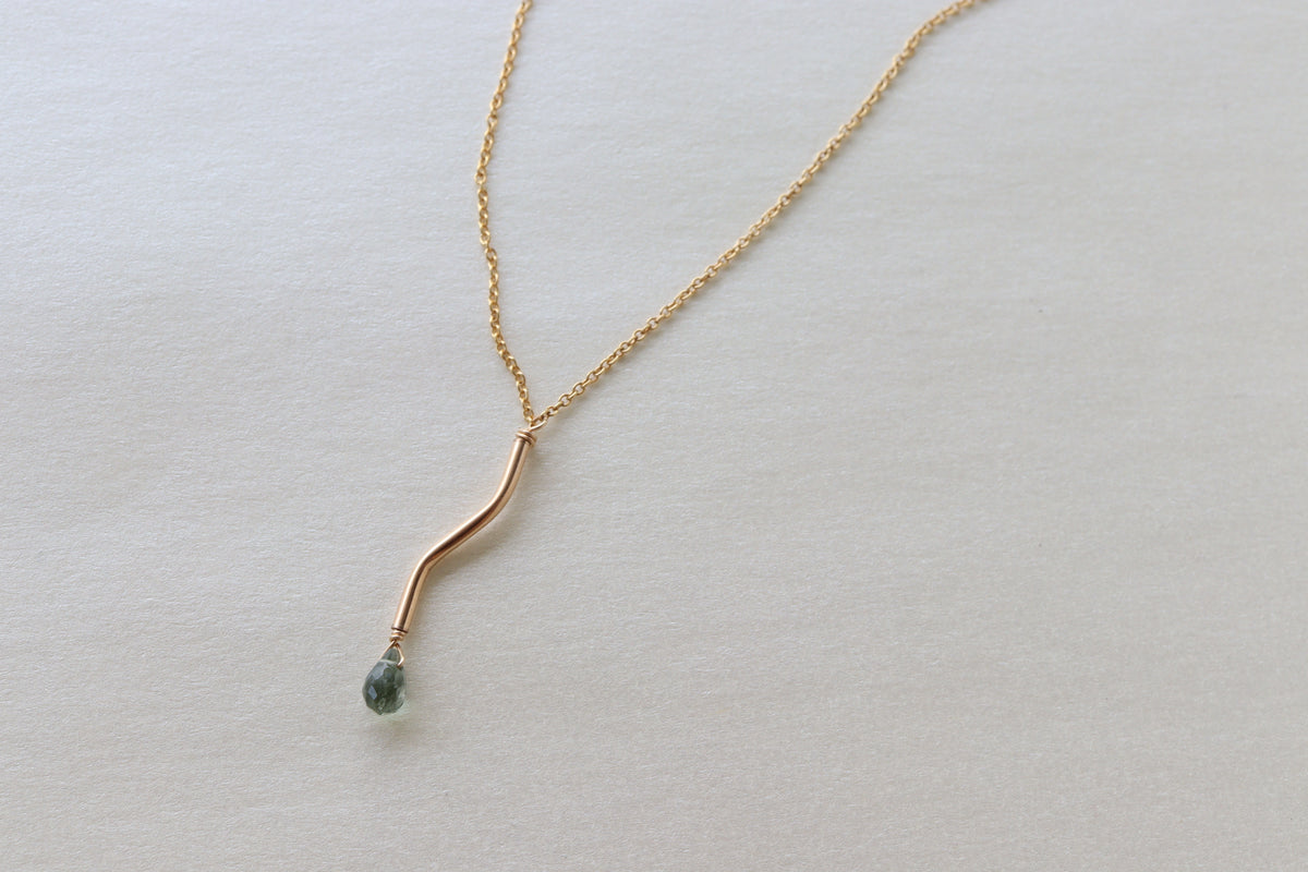 Collar Wave Turmalina Verde