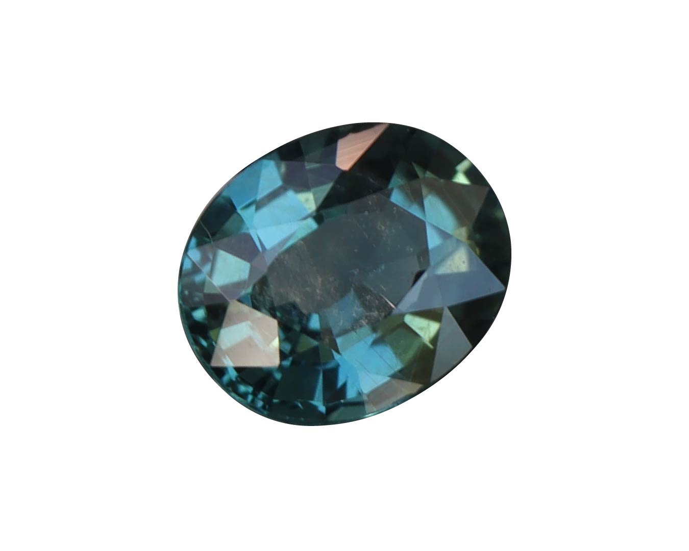 Piedra Zafiro Verde Azul 1.07cts S-1536