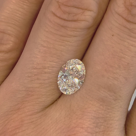 Piedra Diamante Oval 1.97cts Lab D-91
