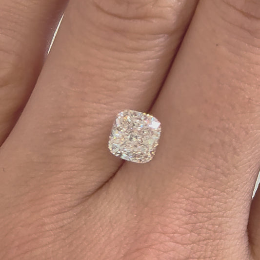 Piedra Diamante Square Cushion 1.55cts Lab D-94