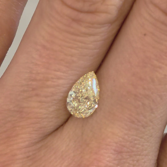 Piedra Diamante Pera 1.40ct Lab D-90